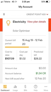 Solar panel system savings - Shoalhaven area