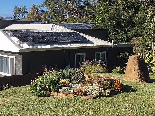 Solar Panel Installation – Thirroul Tash Lewell solar panels on house roof