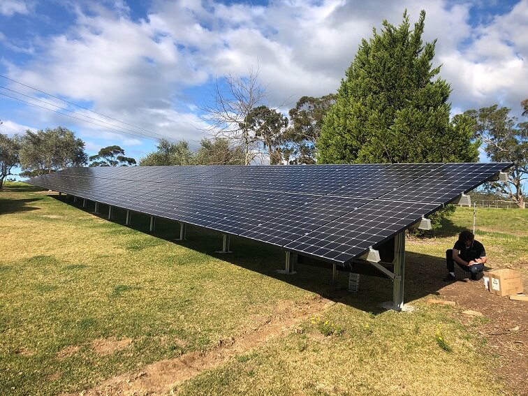 21kW Ground Mount Solar System – Jamberoo Ground-mounted solar system Jamberoo, NSW Australia